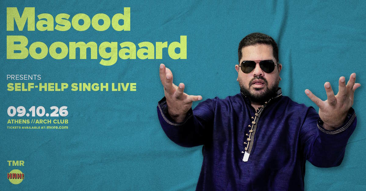 Ο Masood Boomgaard παρουσιάζει το «Self-Help Singh Live» στον Ταύρο