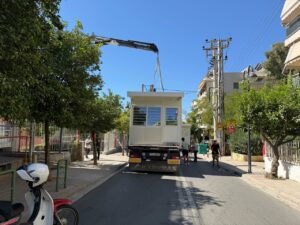 Ολοκληρώθηκε η τοποθέτηση προκατασκευασμένης αίθουσας στο 12ο Νηπιαγωγείο Αγίου Δημητρίου